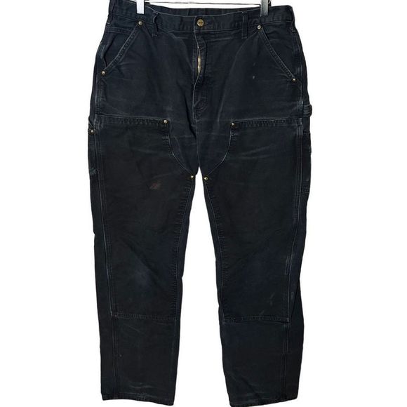 Carhartt Distressed Double Knee Dungaree Fit Pants 36X36 - Picture 1 of 7